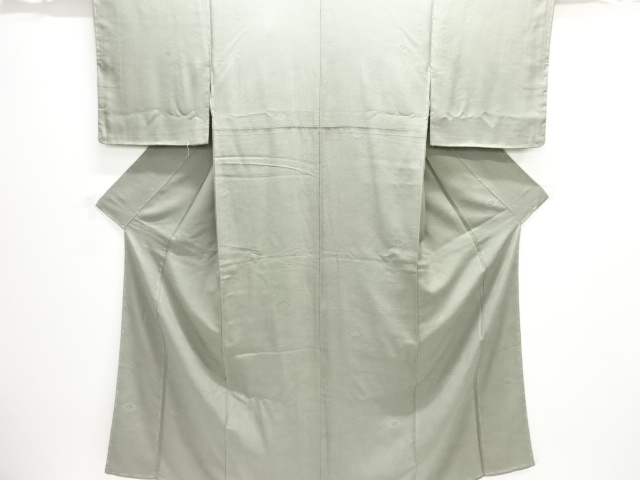 未使用品　重ね菱模様織り出し色無地着物